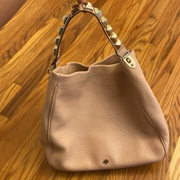 Mulberry Large Eliza Hobo Bag in Blush Pink with Crossbody Strap - Picture 2 of 16